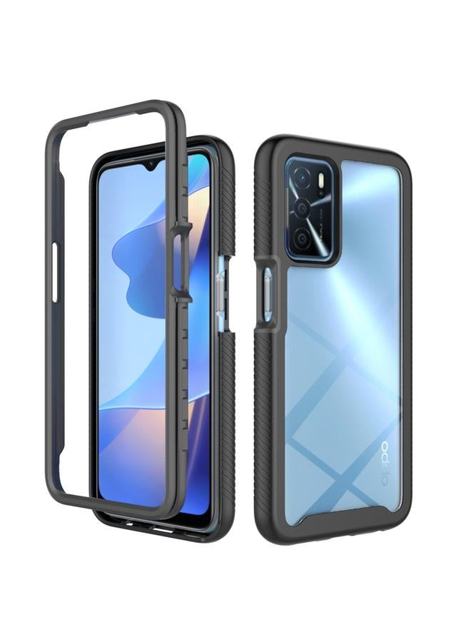 erorex Case For OPPO A16 Starry Sky Solid Color Series Shockproof PC + TPU Phone Protective Case - Image 1