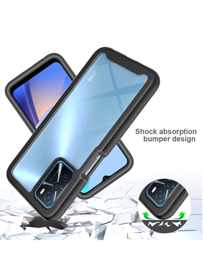 erorex Case For OPPO A16 Starry Sky Solid Color Series Shockproof PC + TPU Phone Protective Case - Image 4