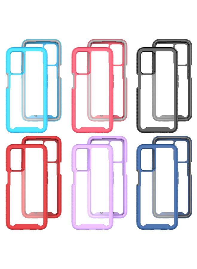 erorex Case For OPPO A16 Starry Sky Solid Color Series Shockproof PC + TPU Phone Protective Case - Image 2