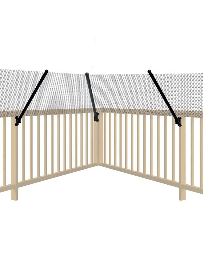TPSHKE Cat Fence Conversion System—Adjustable 30" Fence Extension for Existing Outdoor Fences, Includes Galvanized Steel Extenders and Poly Mesh for Wood, Chain Link, Metal, Brick, & Vinyl Fences（50ft kit） - Image 1