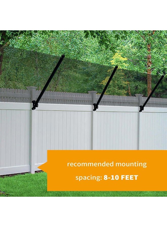 TPSHKE Cat Fence Conversion System—Adjustable 30" Fence Extension for Existing Outdoor Fences, Includes Galvanized Steel Extenders and Poly Mesh for Wood, Chain Link, Metal, Brick, & Vinyl Fences（50ft kit） - Image 4