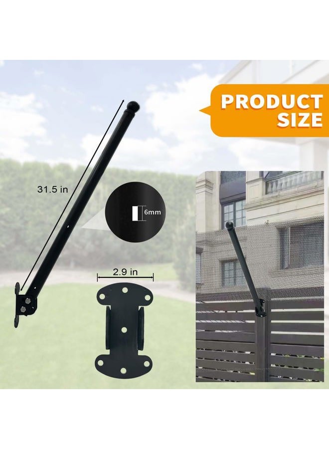 TPSHKE Cat Fence Conversion System—Adjustable 30" Fence Extension for Existing Outdoor Fences, Includes Galvanized Steel Extenders and Poly Mesh for Wood, Chain Link, Metal, Brick, & Vinyl Fences（50ft kit） - Image 2