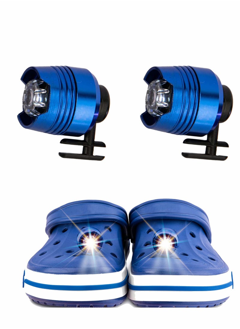 Excefore 2 Pcs Croc Charm Light for Croc Waterproof Shoes Lights Charms for Dog Walking Handy Camping Lasting 72 hours glow  - Image 1