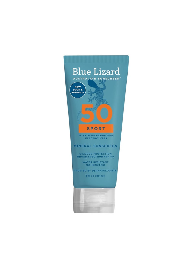 BLUE LIZARD - Blue Lizard Sport Mineral SPF Lotion 3 oz  SPF  3 fl oz - Image 1
