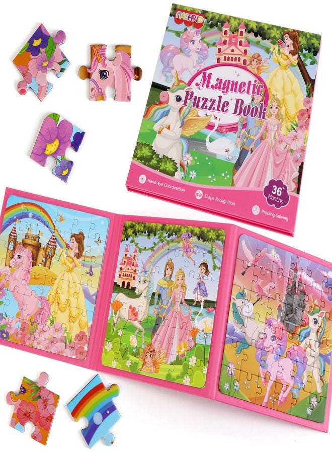 NASHRIO Magnetic Puzzles for Kids Ages 4-6, 36-Piece Toddler Travel Toys Princess Puzzles Ages 3-5, Educational Learning Magnets, Ideal Road Trip Activities Toys for 3 4 5 6 Girls - Image 1