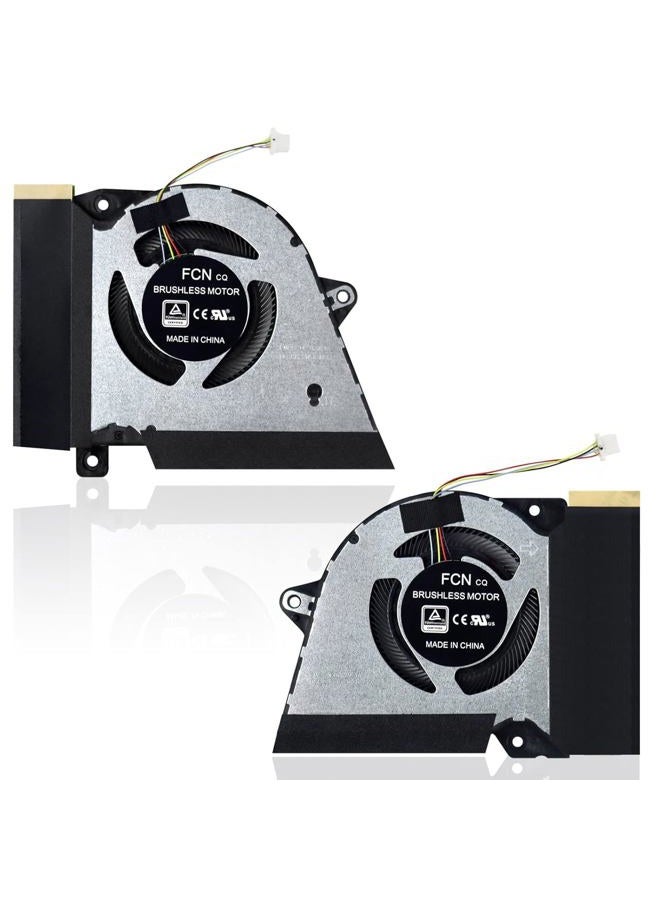 ARLBA 2Pack New Replacement Laptop CPU+GPU Cooling Fan for ASUS Rog Zephyrus G14 GA401 GA401I GA401IV GA401IU GA401IH GA401II DFSCK22105182H FMBB DFSCK22115181H FMBC 12V 1A Fan w/ 2 Repair Tools - Image 1
