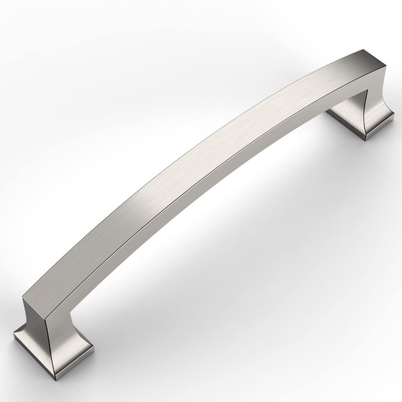 Amerdeco 10 Pack Brushed Satin Nickel 5 Inch128mm Hole Centers Kitchen Cabinet Pulls Cabinet Hardware Kitchen Handles for Cabinets Cupboard Handles Drawer Pulls ZH0009BSN