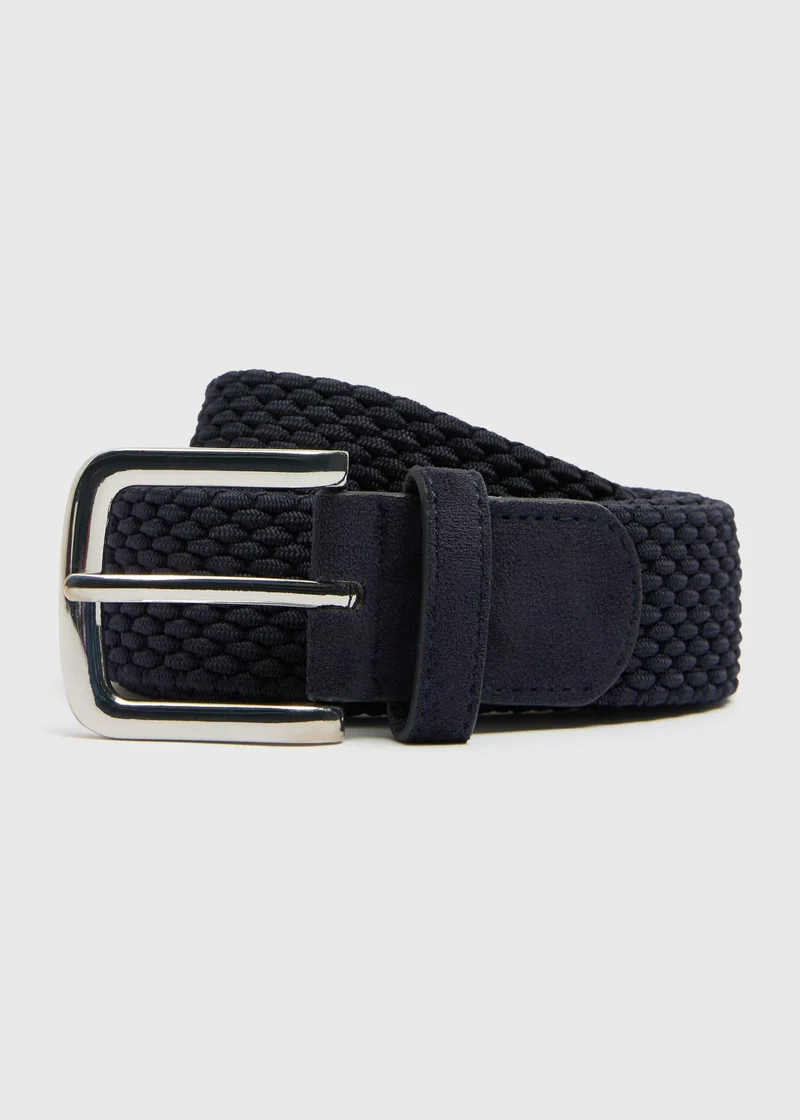 ماتلان Navy Stretch Woven Belt