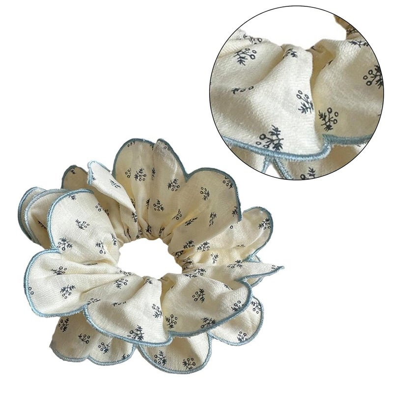 Scrunchies Floral Hair Tie Holder Enchanting Tie Rope for Girl - Image 4