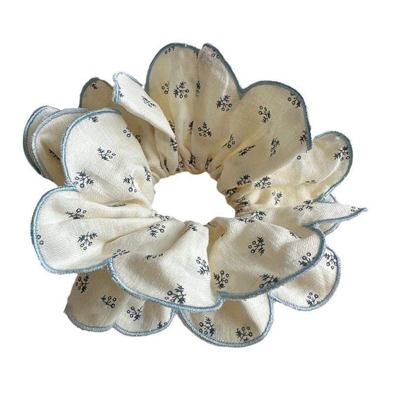 Scrunchies Floral Hair Tie Holder Enchanting Tie Rope for Girl - Image 1
