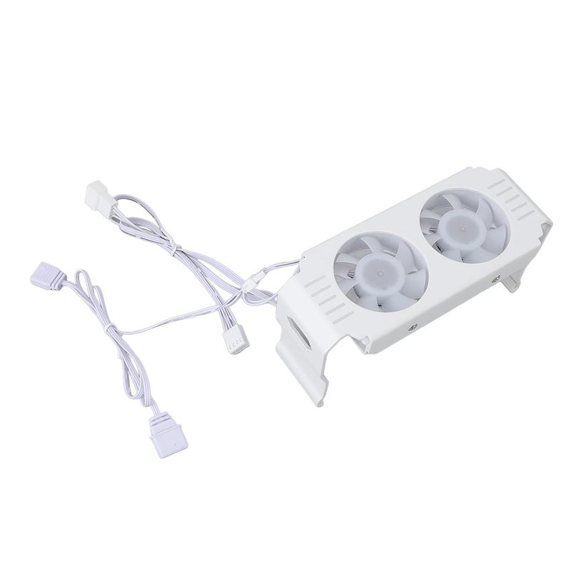 Dioche DoARGB RAM Computer Memory Module Heat Sink with Dual Cooling Fans and PWM Temperature Control for DDR DDR2 DDR3 DDR4 DDR5 – Efficient Memory Cooling Solution (White) - Image 5