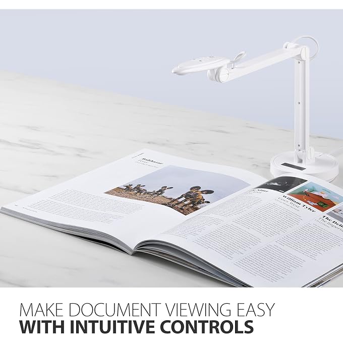 ViewSonic VB-VIS-002 8MP USB Document Camera with Adjustable Arm, Auto Focus, Digital Zoom with Windows, MacOS, and Chrome OS Support - Image 2