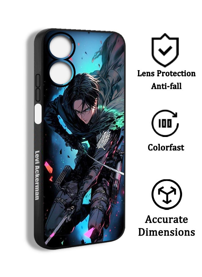 Generic - Protective Case Cover For Tecno Camon 19 Attack on Titan Levi Ackerman BLV05 Drawing - Image 1