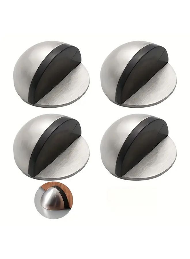 Pack of 4 Self Adhesive Stainless Steel Door Guards No Drilling Wall Protectors - Image 1