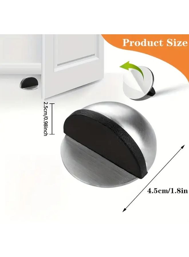 Pack of 4 Self Adhesive Stainless Steel Door Guards No Drilling Wall Protectors - Image 4