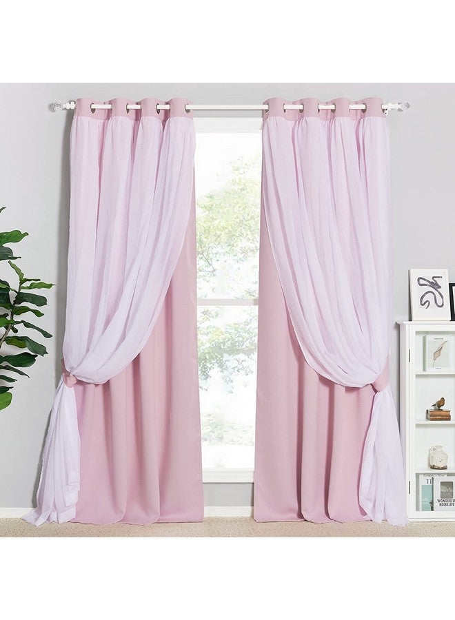 BFAM Sheer Blackout Curtain-Room Darkening Thermal Insulated Eyelet Noise reducing Window and Door Curtains for Bedroom,Living Room, Kids Room Set of 1 - Image 1