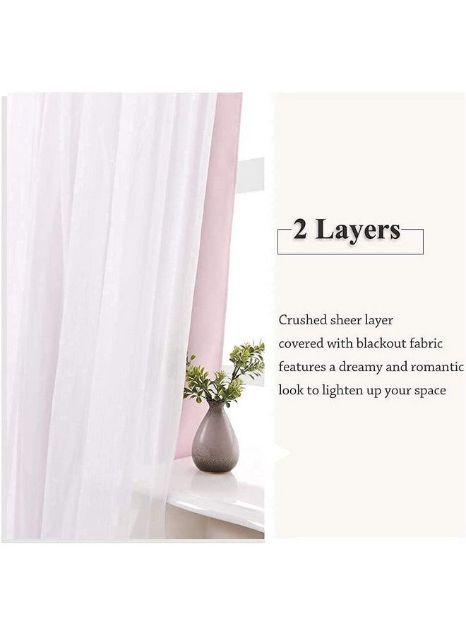 BFAM Sheer Blackout Curtain-Room Darkening Thermal Insulated Eyelet Noise reducing Window and Door Curtains for Bedroom,Living Room, Kids Room Set of 1 - Image 4