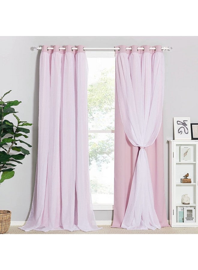 BFAM Sheer Blackout Curtain-Room Darkening Thermal Insulated Eyelet Noise reducing Window and Door Curtains for Bedroom,Living Room, Kids Room Set of 1 - Image 2
