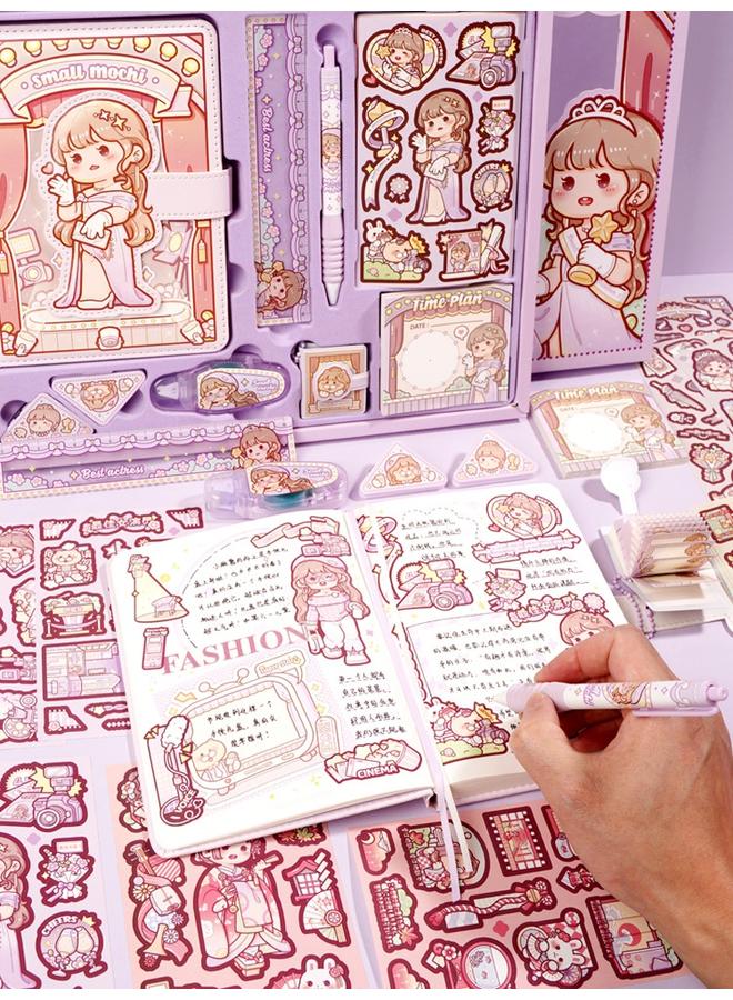 Bluejw Little Ma Shu Ran Ran Star Handbook Suit Notebook Big Gift Bag Love Voice Handbook Suit Gift Box - Image 4