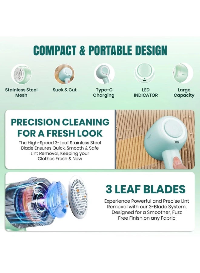 VGR V-813 Professional Rechargeable Lint Remover for Clothes - Image 2