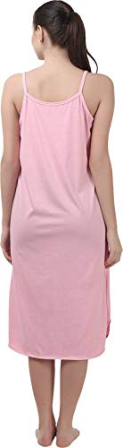 BLAZON Women's Cotton Hosiery Solid Maxi Sublime Night Dress (13005 Cosmic_Pink_01_XL_Cosmic Pink_XL) - Image 4