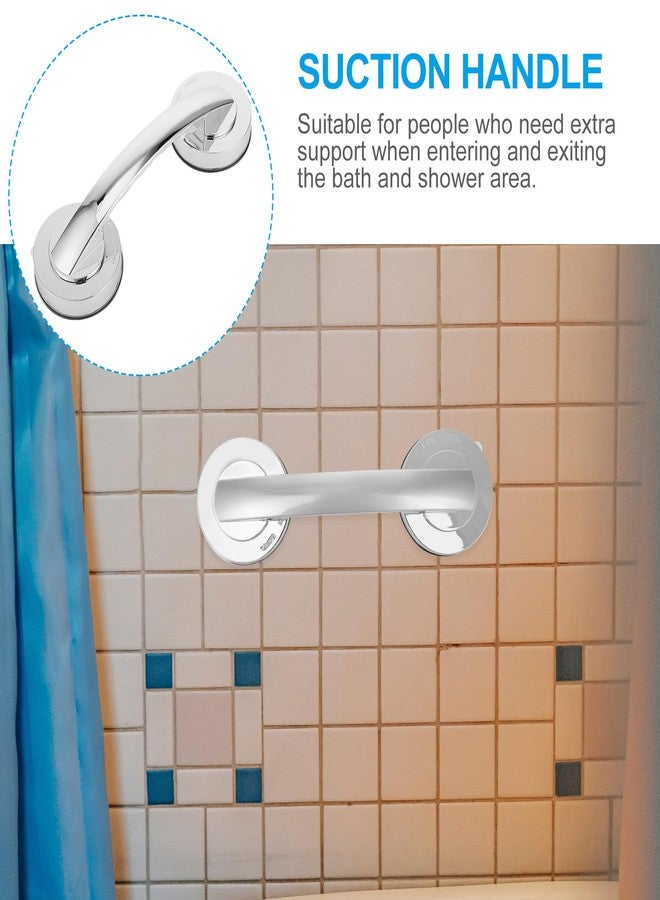 Healeved Suction Grab Bar 7.7 Inch Suction Cup Handle for Bathroom Safety Support Elderly Shower Grab Bar Portable Handle for Bathtubs and Showers - Image 3