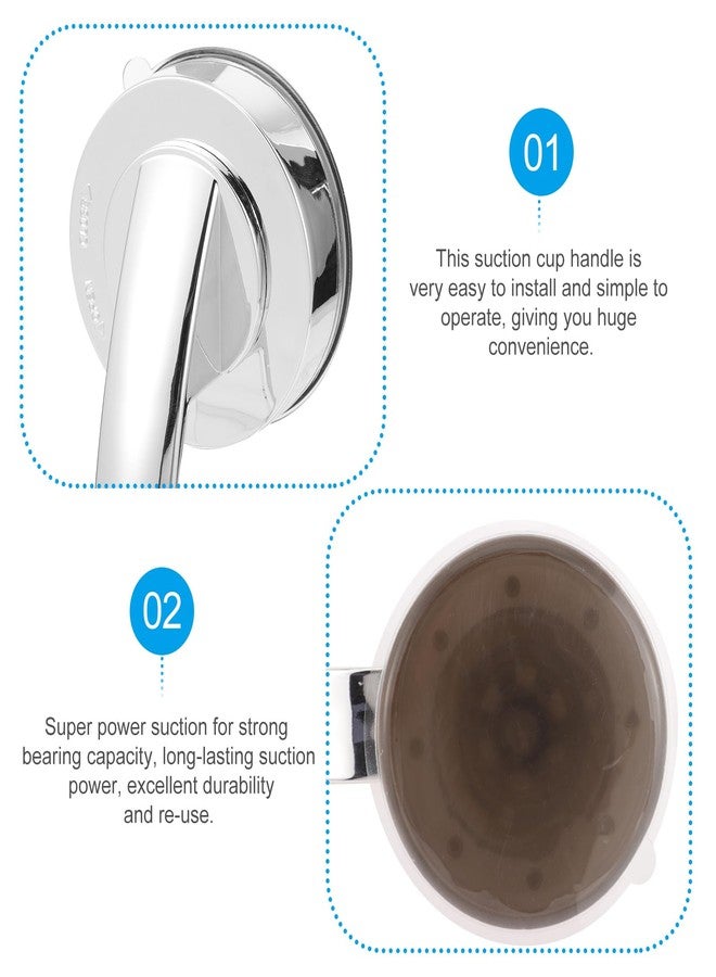 Healeved Suction Grab Bar 7.7 Inch Suction Cup Handle for Bathroom Safety Support Elderly Shower Grab Bar Portable Handle for Bathtubs and Showers - Image 5