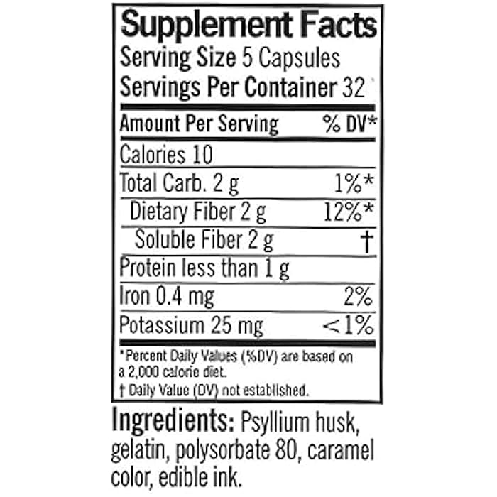Quality Choice Daily Fiber Capsules for Regularity, 160 Count - Image 3