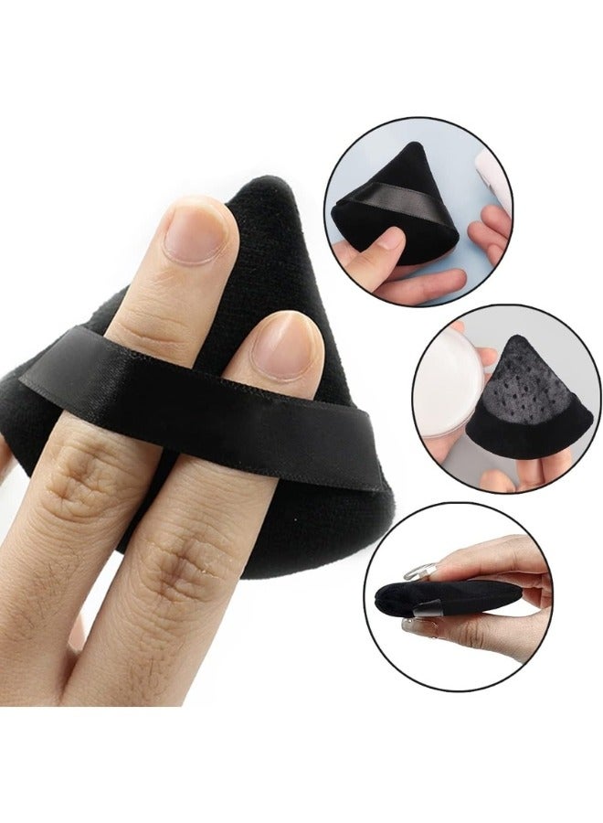 daroge 12 Pieces Makeup Sponge Triangle Powder Puff Black - Image 5