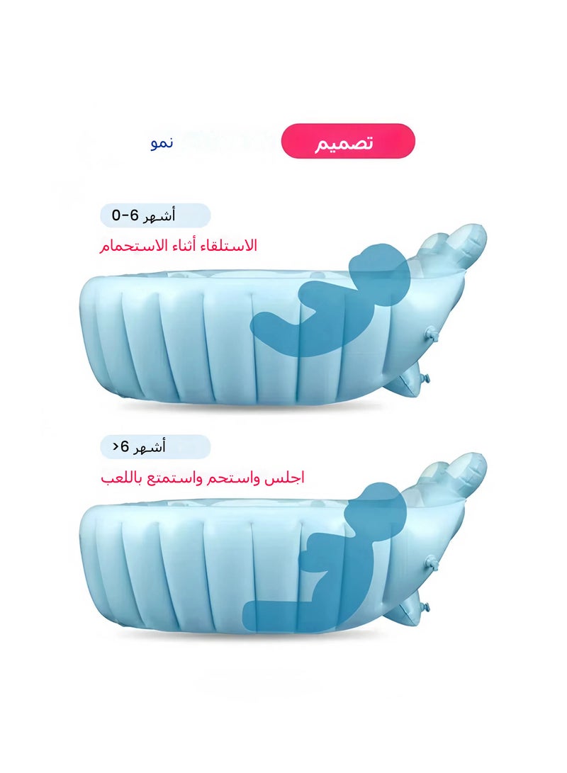 عام حوض استحمام للأطفال قابل للنفخ ، بركة تخزين قابلة للطي ، حوض استحمام للأطفال الحيوانات الكرتونية - Image 2