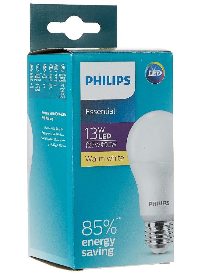 Philips LED Bulb 13W E27 3000K 230V, Warm White (Pack of 8)  - Image 5