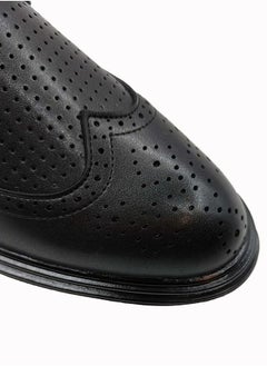 Generic Comfortable Lace-Up Formal Shoes Black  - Image 1