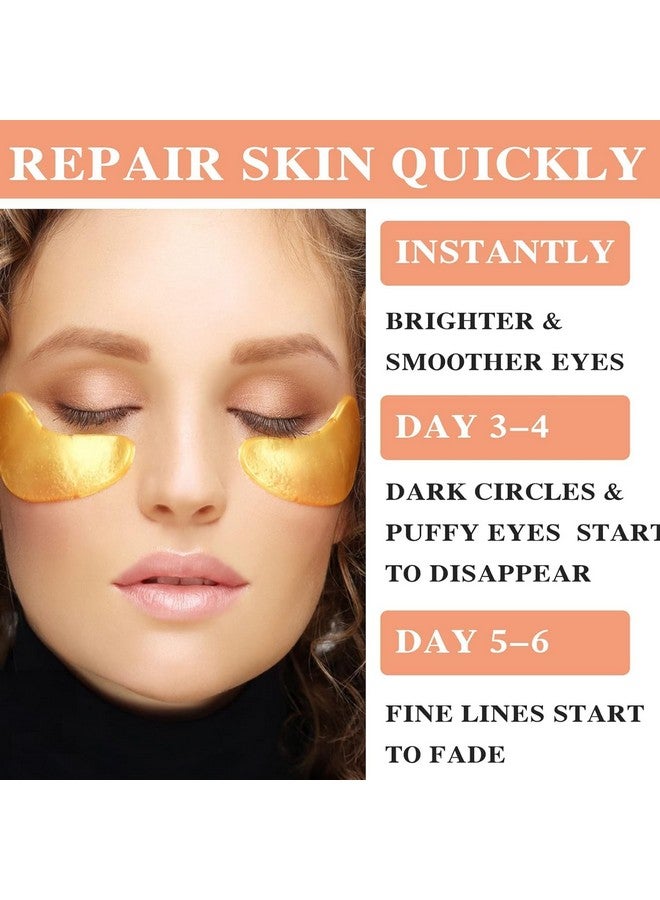 MATSON 60 Pcs Under Eyes Mask for Dark Circles, Puffiness,Wrinkles, 24k Gold Under Eye Patches for Puffy Eyes with Collagen - Skincare Eye Patch Treatment Masks for Women and Men - Image 5