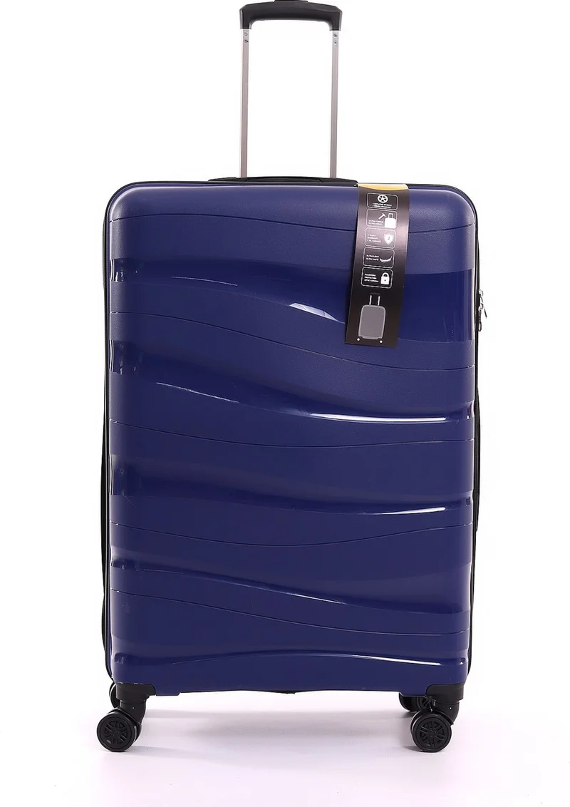 Esbuik Polipropline Unbreakable Silicone 3-Piece Suitcase & Suitcase Set (Cabin+Medium+Large Size)