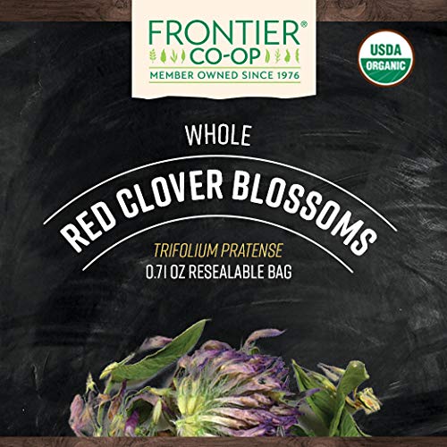 Frontier Co-op Organic Whole Red Clover Blossoms, 0.71oz - Fragrant, Natural & Versatile for Garnishes & Red Clover Tea - Kosher, Non-Irradiated - Image 2