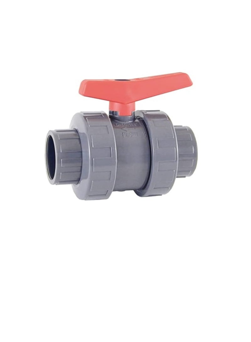Cepex PVC Heavy Duty Water Supply Pipe Fittings for Swimming Pool, Agriculture, Irrigation & Commercial Plumbing Use (1 Inch, Union Ball Valve (Anti Block)) - Image 1