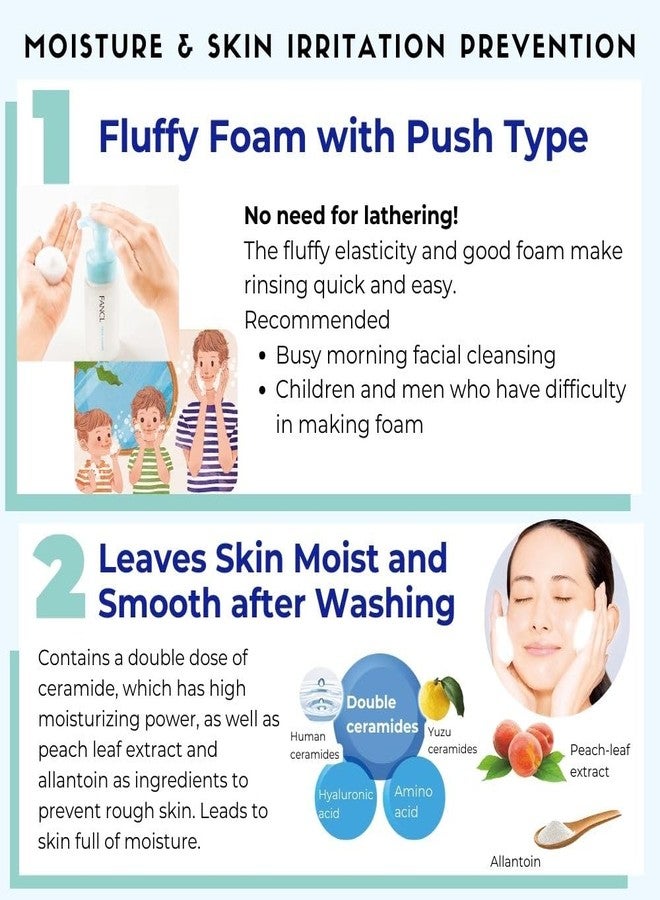 FANCL Pure Moist Cleansing Foam - Japanese Facial Cleanser, Face Wash, Luxurious Foaming Lather, Hydrating, additive-free, Women/Men/Kids, All Skin Types - Image 3