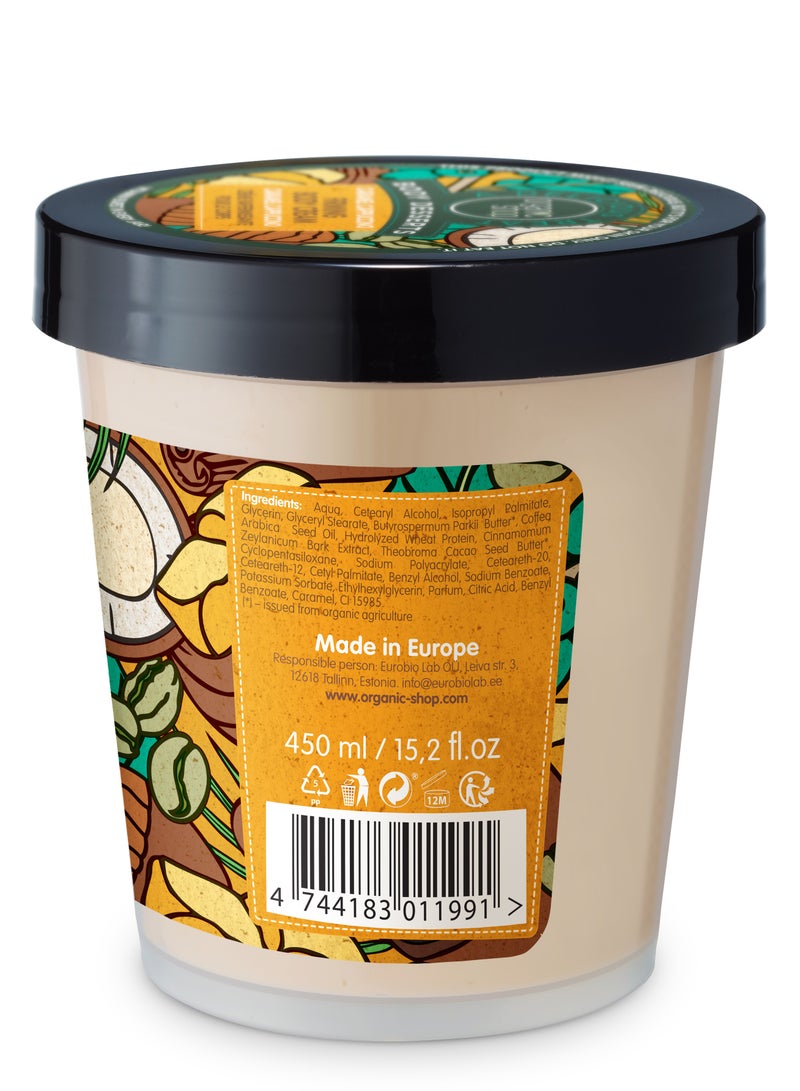 Organic Shop Body Desserts Caramel Cappuccino Firming Body Cream, 450ml - Image 3