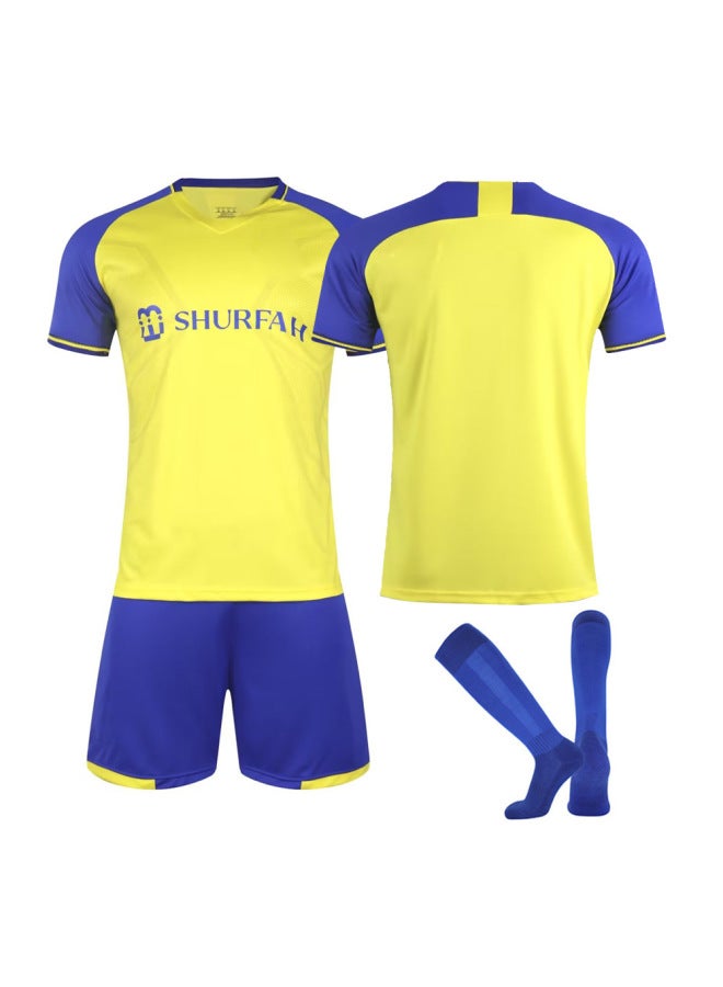 2223 Saudi Arabia Riyadh Victory Team Ronaldo Jersey No.7 Football Clothes Children's Football Team Clothes Printing