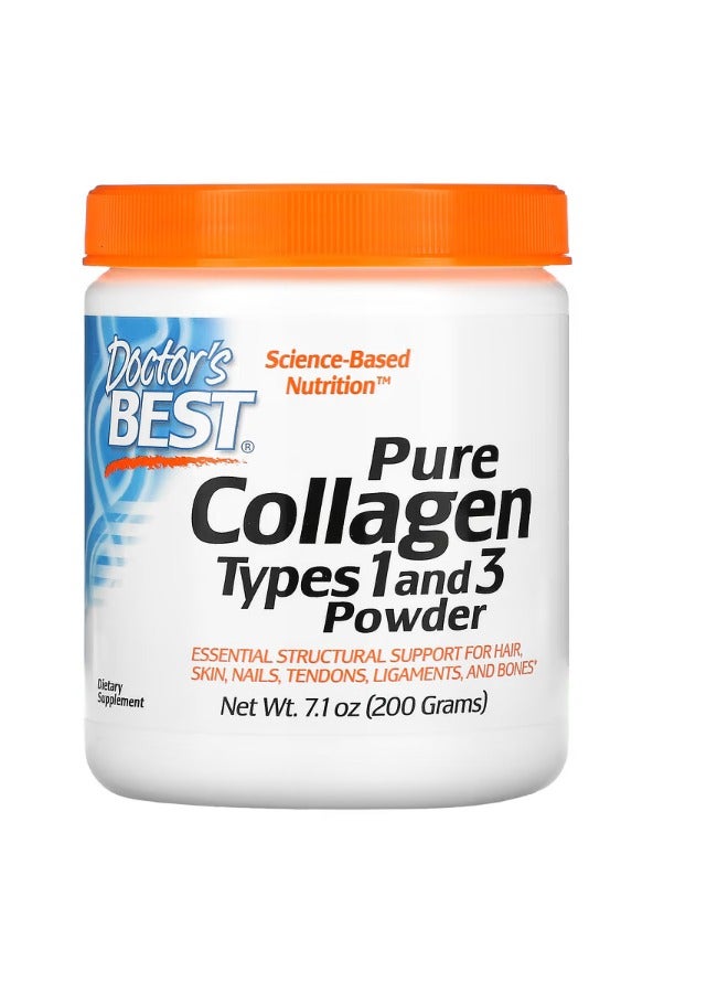 دكتورز بست Pure Collagen Types 1 and 3 Powder 7.1 oz 200 g - Image 1