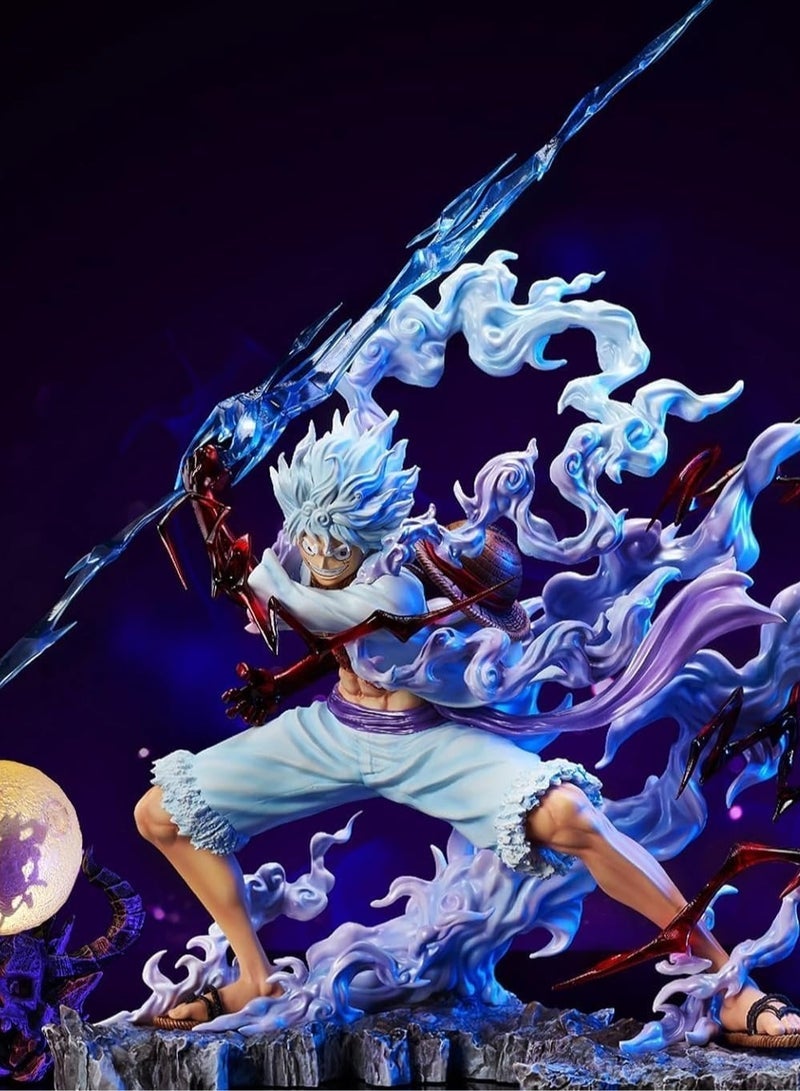 general تمثال ون بيس، لوفي الجيل الخامس، مكافأة نيكه، لوفي يمسك الرعد والبرق، نموذج زينة (26 سم) - Image 1