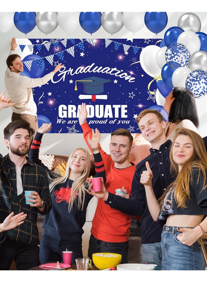 Mordely Congrats Grad Photography Backdrop,70.8 x 43.3 Inch, Background Congratulations Class of 2025 Graduation Party Decorations Photo Booth Props - Image 2