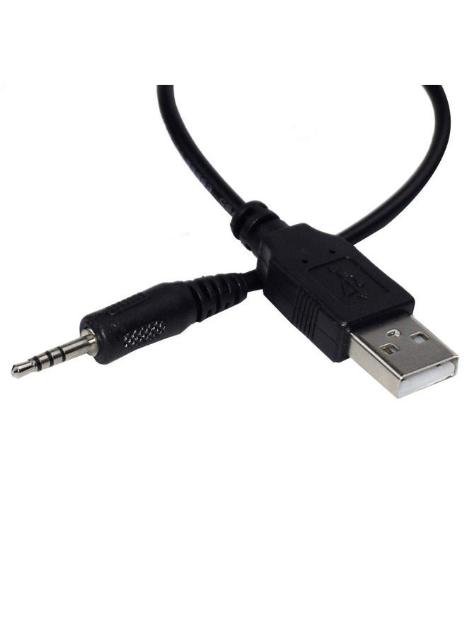 Saipomor كابل شحن USB بطول 60 سم إلى جاك 2.5 مم لسماعات Synchros S300 S300I S300a S500 S700 S400BT J56BT E40BT E30 E40 E50BT S400BT - Image 1