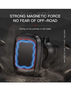 GO-DES حامل هاتف مغناطيسي بفتحة تهوية السيارة من GO-Des GD-HD611، حامل هاتف محمول يدور 360 درجة للسيارة متوافق مع iPhone 13 Mini/iPhone 13/13 Pro / 13 Pro Max  - Image 3
