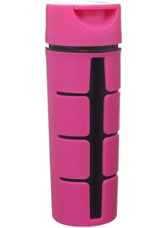 Spaceshoop Phone Holder Water Bottle 600ml (Pink) - Image 1