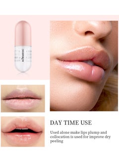 Kormesic 2Pcs Natural Lip Plumper - Plant Extracts Plumping Lip Oil Including Day and Night Lip Oil to Fuller & Hydrated Lip,Reduce Fine Lines(3.5MLX2)  - Image 5