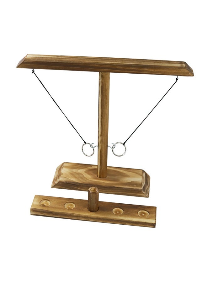 الخشب في الهواء الطلق داخلي ألعاب رمي للبالغين الحزب البارات العائلة صديقة عطلة متعة خطاف وحلقة لعبة رمي الخاتم لعبة - Image 1