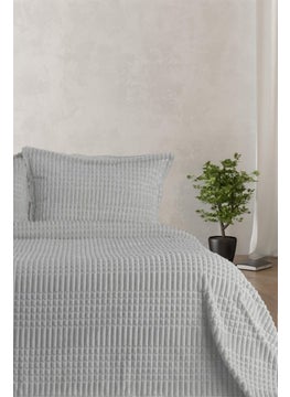 MERINOS Modern Line 3 Piece Blanket Set (Double) Gray  - Image 1