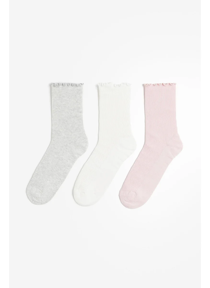 اتش اند ام 3-Pack Rib-Knit Socks