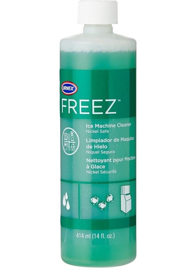 Urnex Freez Ice Machine Cleaner - 14 Ounce - 5 Use - Nickel Safe Formula Based On Citric Acid Commercial Ice System Cleaning Product - Image 1